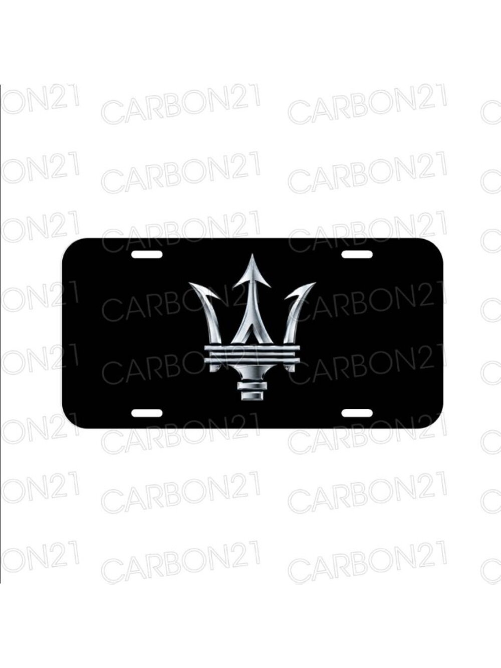 Black Maserati Luxury Sport Aluminum License Plate CAR SUV Truck NEW